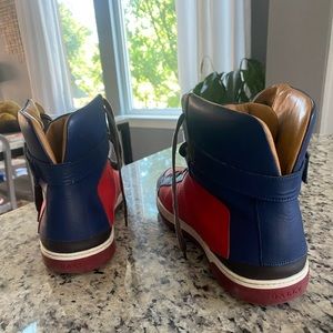 Ballys Men Aikane 008 Leather High Top Sneaker